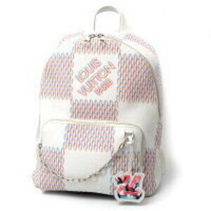 Louis Vuitton Damier Spray Racer Backpack White Multicolor